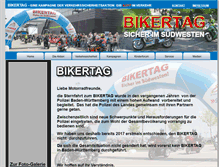 Tablet Screenshot of bikertag.de